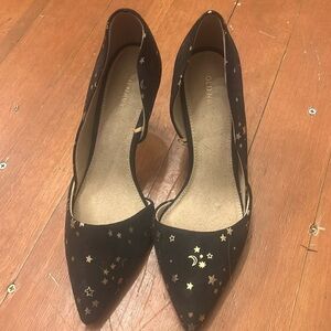 Black and Gold Star Heels